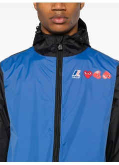 comme des garçons play outerwear hombre unisex jacket - azj505051 blue black