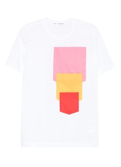 comme des garçons shirt camiseta hombre mens t-shirt knit - fpt012w25 white mix