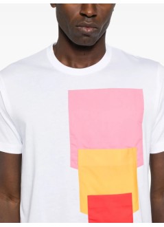 comme des garçons shirt camiseta hombre mens t-shirt knit - fpt012w25 white mix