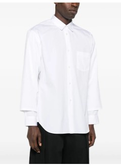 comme des garçons shirt camiseria hombre mens shirt woven - fpb037w25 white
