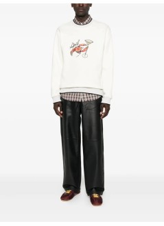 drôle de monsieur sweater manle sweatshirt homard - isw177co230ow off white