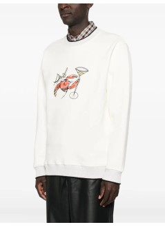 drôle de monsieur sweater manle sweatshirt homard - isw177co230ow off white