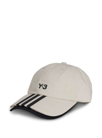 y3 gorras hombre y-3 stripes double brim cap - jm9041 talc