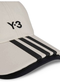 y3 gorras hombre y-3 stripes double brim cap - jm9041 talc