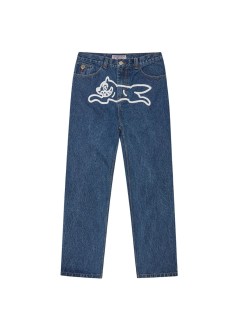 icecream pantalon jeans hombre running dog double scoop denim pant - icd002 mid wash blue
