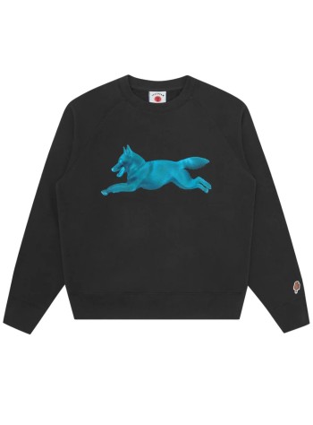 icecream sweater manhalftone running dog crewneck - ic25234 black