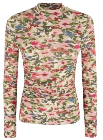 farm rio t-shirt womanikat tiny flowers pink jersey blouse - 339748 25059