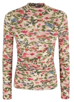 farm rio t-shirt womanikat tiny flowers pink jersey blouse - 339748 25059