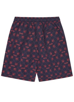 icecream bermuda hombre monogram running dog swim shorts - ic25315 navy red