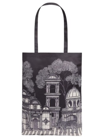 inoui editions handbag womanshopper bag mirage - pm22shm01 black noir