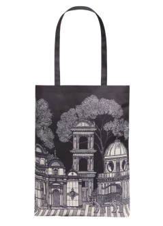inoui editions handbag womanshopper bag mirage - pm22shm01 black noir