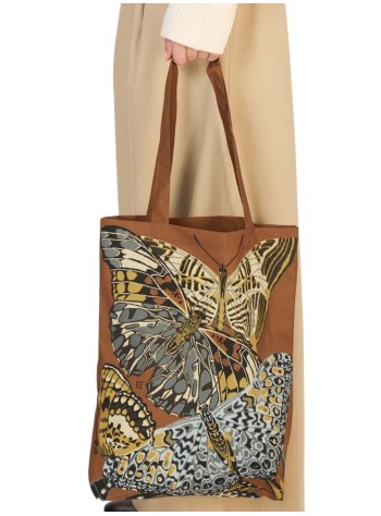 inoui editions handbag womanshopper bag papillons natural/naturel - pm22shp02 natural naturel 2