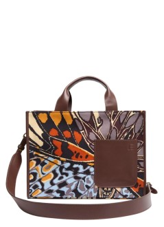 inoui editions crossbody mujer bag sac nomade papillons - ma22np02 natural naturel