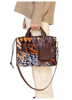 inoui editions crossbody mujer bag sac nomade papillons - ma22np02 natural naturel