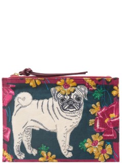 inoui editions clutch mujer embroidered pouch pochette brodee toutou - pm22pto26 emerald emeraude