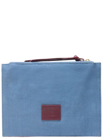 inoui editions clutch mujer embroidered pouch pochette brodee cavale - pm22pva08 orange orange 2