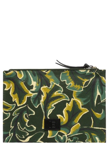 inoui editions clutch womanpouch pochette leonard - pm22le20 khaki kaki 2