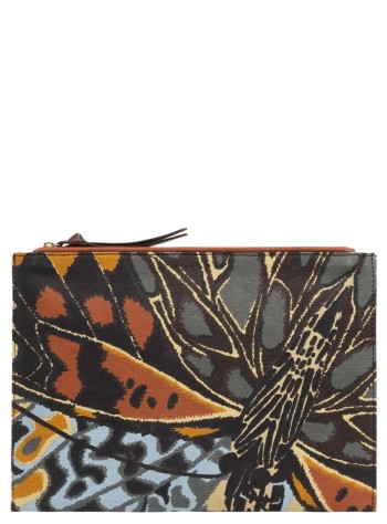 inoui editions clutch mujer pouch pochette papillons - pm22pa02 natural naturel