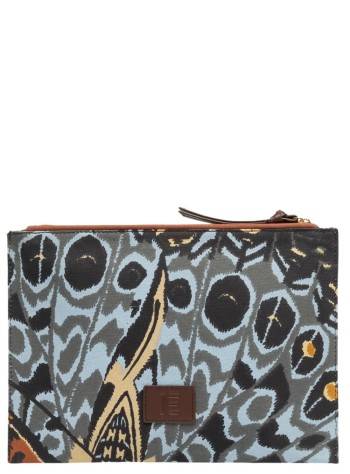 inoui editions clutch mujer pouch pochette papillons - pm22pa02 natural naturel 2