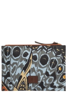 inoui editions clutch mujer pouch pochette papillons - pm22pa02 natural naturel