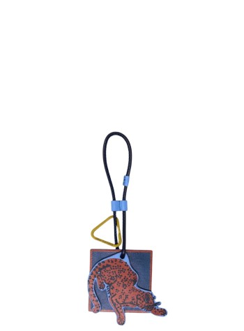 inoui editions llaveros unisex keychain porte clef feline - pm22pcf04 blue bleu