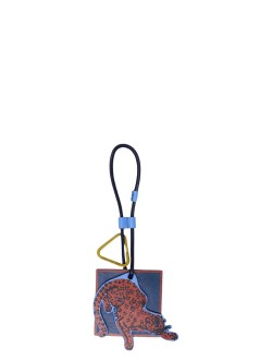 inoui editions llaveros unisex keychain porte clef feline - pm22pcf04 blue bleu