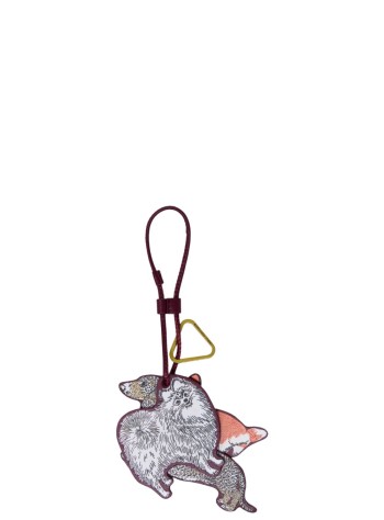inoui editions llaveros unisex keychain porte clef toutou - pm22pct16 burgundy bordeaux