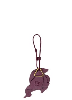 inoui editions key ring unisexkeychain porte clef toutou - pm22pct16 burgundy bordeaux