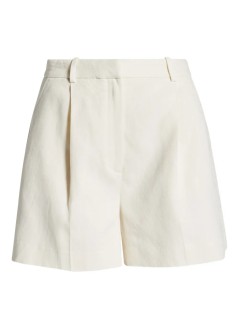 anine bing pantalon corto mujer trent short - a0511226cae6 cream