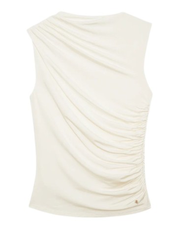 anine bing top mujer lucia top - a0810038ivy1 ivory