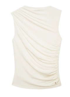 anine bing top mujer lucia top - a0810038ivy1 ivory