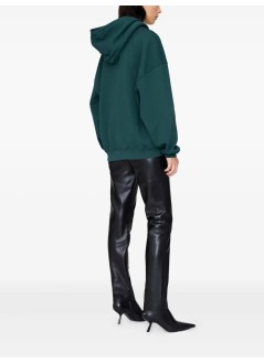 anine bing sweater womanharvey sweatshirt paris - a0811526dkg31 dark green