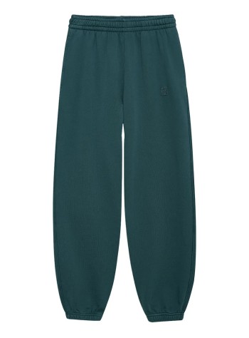 anine bing pantalon mujer karter jogger framed monogram - a0311675dkg27 emerald