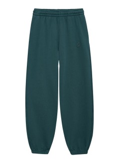 anine bing pantalon mujer karter jogger framed monogram - a0311675dkg27 emerald
