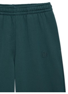 anine bing pantalon mujer karter jogger framed monogram - a0311675dkg27 emerald