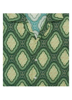 drôle de monsieur shirt manla chemise médaillon - ish230vi022gn green