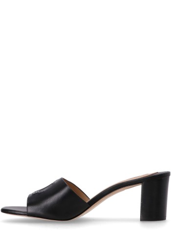 polo ralph lauren sandal womaneverley heel sandals heel sandal - 802974364001 black 2