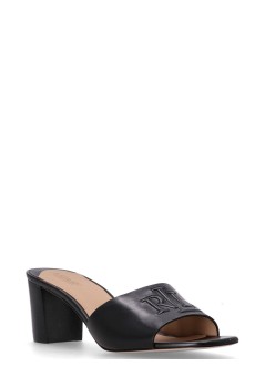 polo ralph lauren sandalia mujer everley heel sandals heel sandal - 802974364001 black