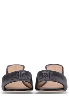 polo ralph lauren sandalia mujer everley heel sandals heel sandal - 802974364001 black