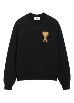 ami sweater mansweatshirt crewneck with adc patch - usw771747 001
