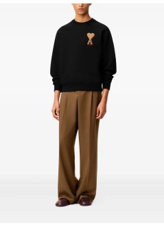 ami sweater mansweatshirt crewneck with adc patch - usw771747 001