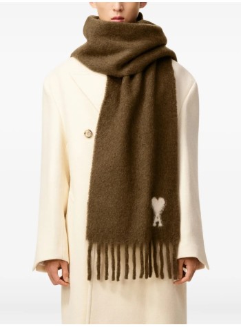 ami neckwear manscarf cloud knit - h25usf673aw0004 216 2