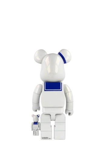 bearbrick decoracion unisex bearbrick 100% 400% ghostbusters stay puft marshmallow man - med0632 mu 2