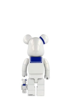 bearbrick decoracion unisexbearbrick 100% 400% ghostbusters stay puft marshmallow man - med0632 mu
