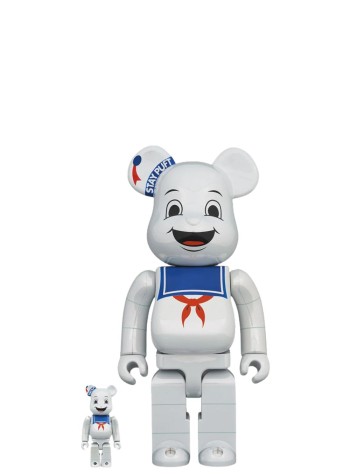 bearbrick decoracion unisex bearbrick 100% 400% ghostbusters stay puft marshmallow man - med0632 mu