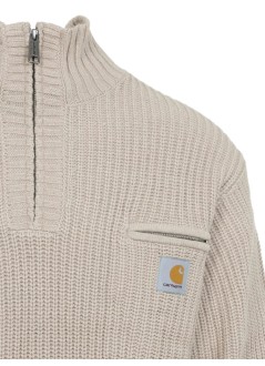 carhartt knitwear mansuéter detroit con media cremallera - i035398 2lpxx