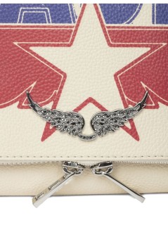 zadig & voltaire crossbody mujer rock grained leather america - lwba03992 100