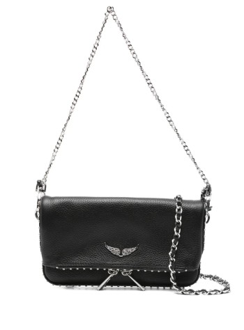 zadig & voltaire crossbody mujer rock nano grained leath studs - lwba03977 011