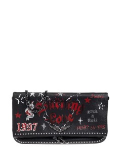 zadig & voltaire crossbody mujer rock grained leather punk - lwba04029 011