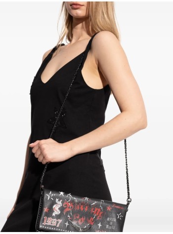 zadig & voltaire crossbody mujer rock grained leather punk - lwba04029 011 2